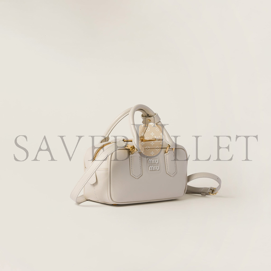 MIU MIU ARCADIE LEATHER BAG 5BB142 (22*10.5*7.5cm)